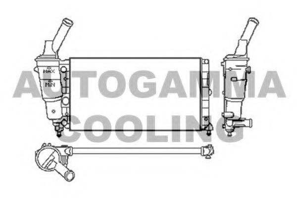 AUTOGAMMA 103750 Радіатор, охолодження двигуна