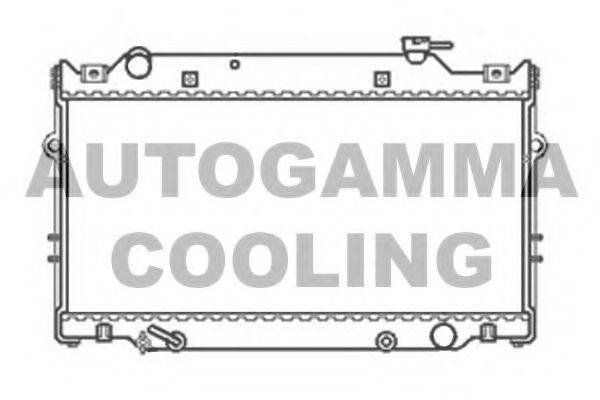 AUTOGAMMA 103843 Радіатор, охолодження двигуна