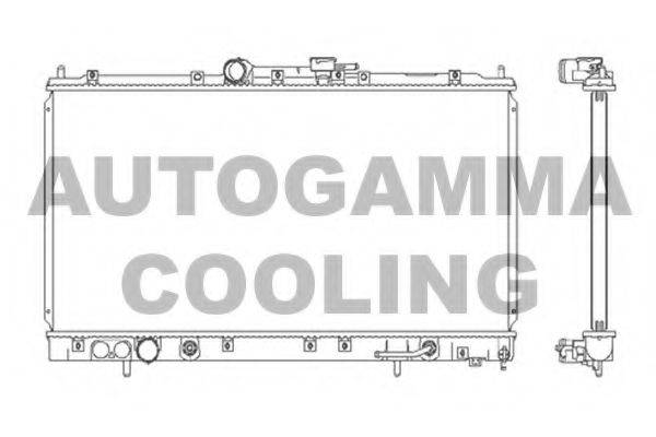 AUTOGAMMA 103970 Радіатор, охолодження двигуна