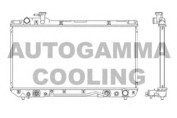 AUTOGAMMA 104000 Радіатор, охолодження двигуна