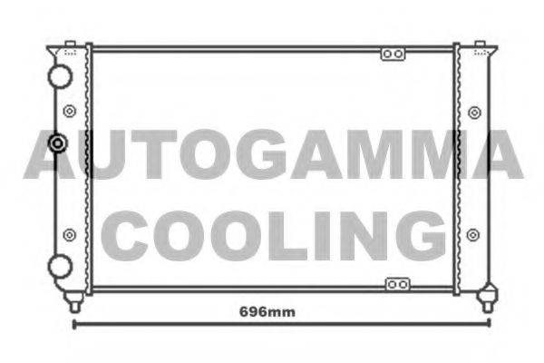 AUTOGAMMA 104130 Радіатор, охолодження двигуна