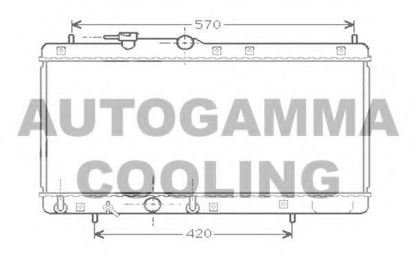 AUTOGAMMA 104258 Радіатор, охолодження двигуна