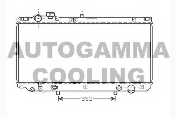 AUTOGAMMA 104281 Радіатор, охолодження двигуна