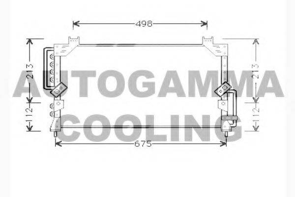 AUTOGAMMA 104306 Конденсатор, кондиціонер