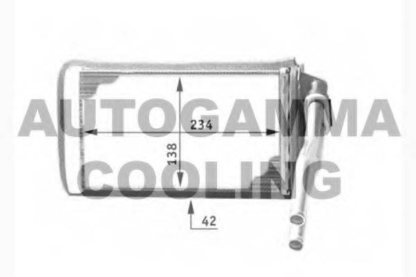 AUTOGAMMA 104326 Теплообмінник, опалення салону