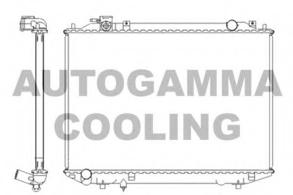 AUTOGAMMA 104415 Радіатор, охолодження двигуна
