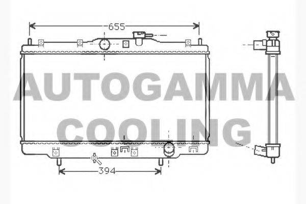 AUTOGAMMA 104514 Радіатор, охолодження двигуна