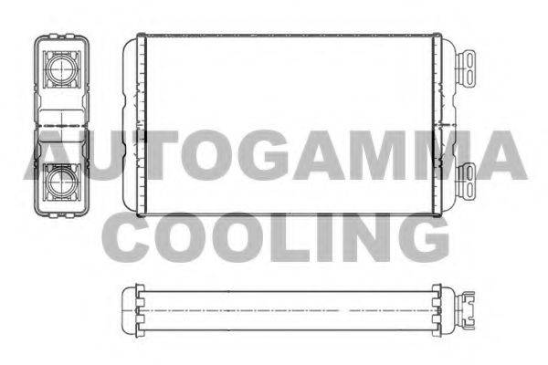 AUTOGAMMA 104616 Теплообмінник, опалення салону