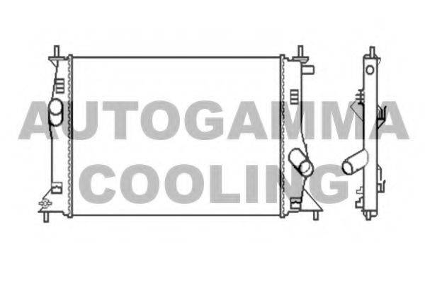 AUTOGAMMA 104674 Радіатор, охолодження двигуна