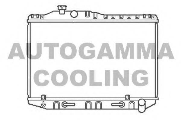 AUTOGAMMA 104727 Радіатор, охолодження двигуна