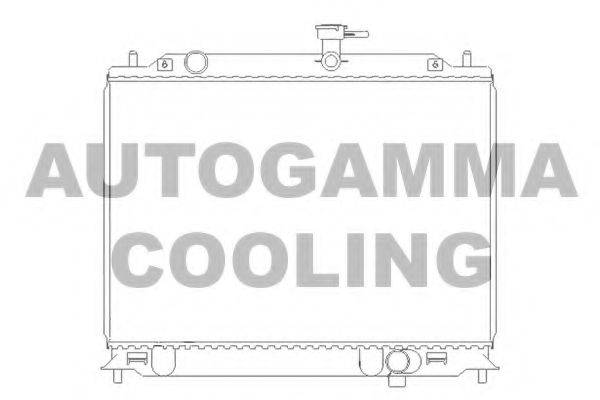 AUTOGAMMA 104829 Радіатор, охолодження двигуна