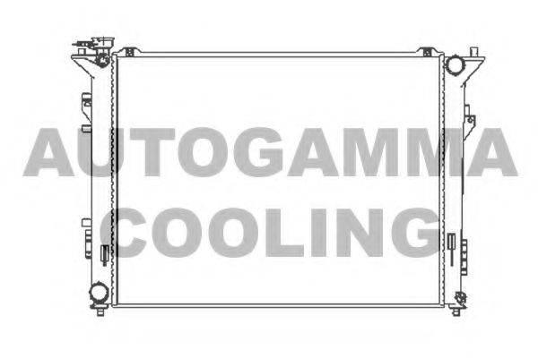 AUTOGAMMA 104833 Радіатор, охолодження двигуна