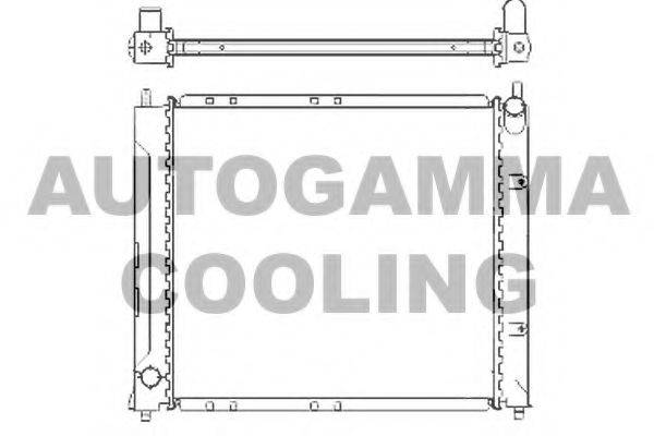 AUTOGAMMA 104853 Радіатор, охолодження двигуна