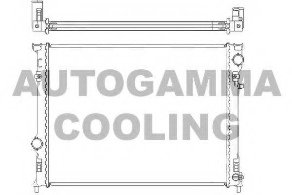 AUTOGAMMA 104925 Радіатор, охолодження двигуна