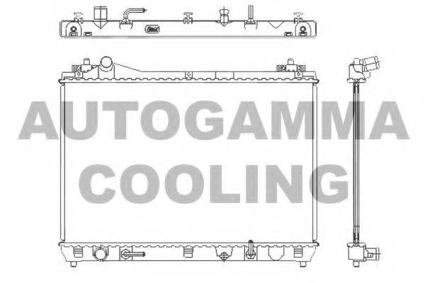 AUTOGAMMA 105138 Радіатор, охолодження двигуна