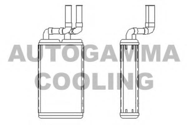 AUTOGAMMA 105283 Теплообмінник, опалення салону