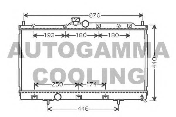 AUTOGAMMA 105316 Радіатор, охолодження двигуна