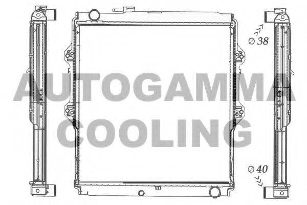 AUTOGAMMA 105779 Радіатор, охолодження двигуна
