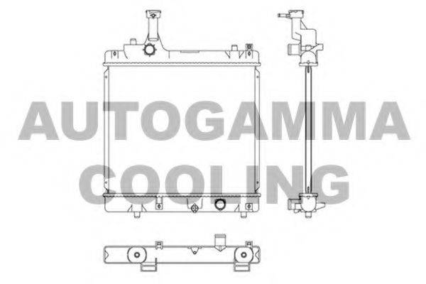 AUTOGAMMA 105934 Радіатор, охолодження двигуна