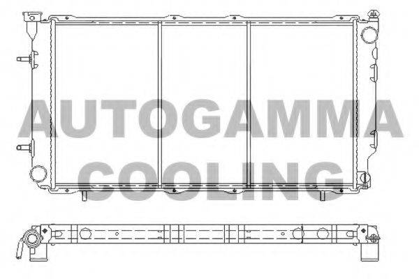 AUTOGAMMA 107053 Радіатор, охолодження двигуна