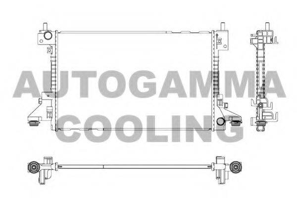 AUTOGAMMA 107328 Радіатор, охолодження двигуна