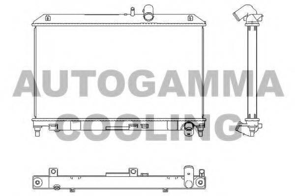 AUTOGAMMA 107348 Радіатор, охолодження двигуна