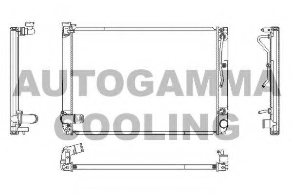 AUTOGAMMA 107362 Радіатор, охолодження двигуна