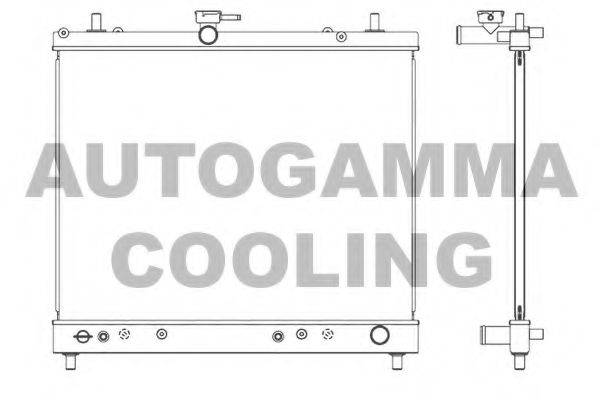 AUTOGAMMA 107373 Радіатор, охолодження двигуна
