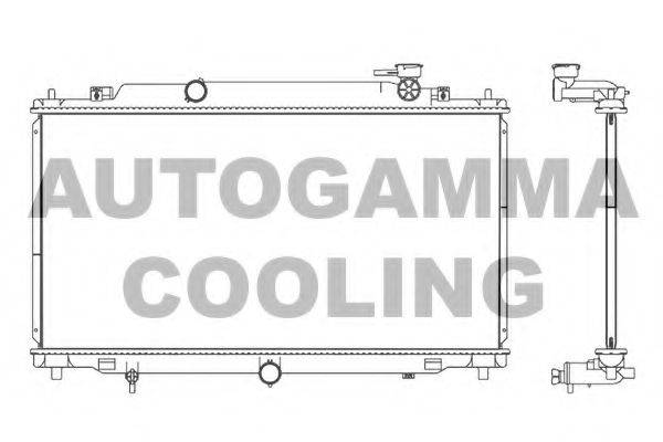 AUTOGAMMA 107529 Радіатор, охолодження двигуна