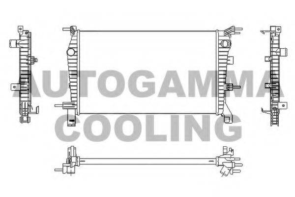 AUTOGAMMA 107538 Радіатор, охолодження двигуна