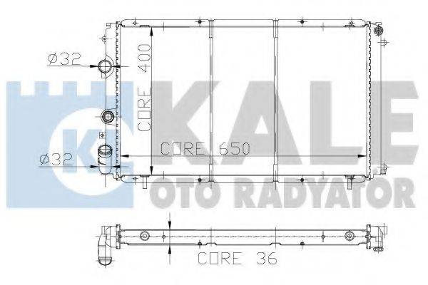 KALE OTO RADYATOR 109100 Радіатор, охолодження двигуна