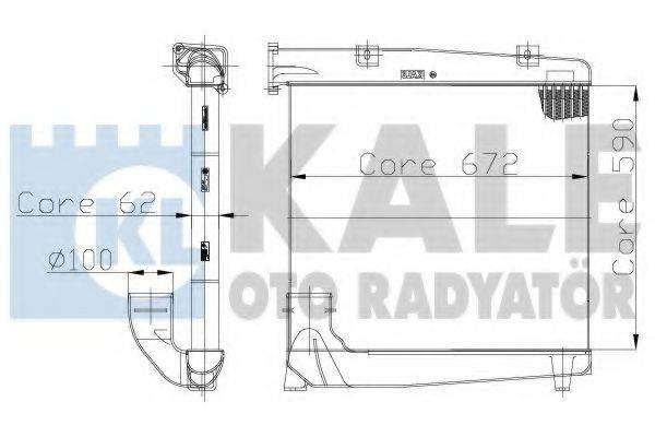 KALE OTO RADYATOR 123600 Інтеркулер