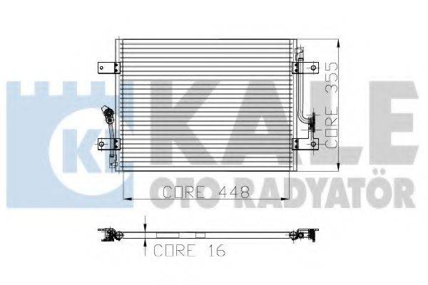 KALE OTO RADYATOR 153000 Конденсатор, кондиціонер