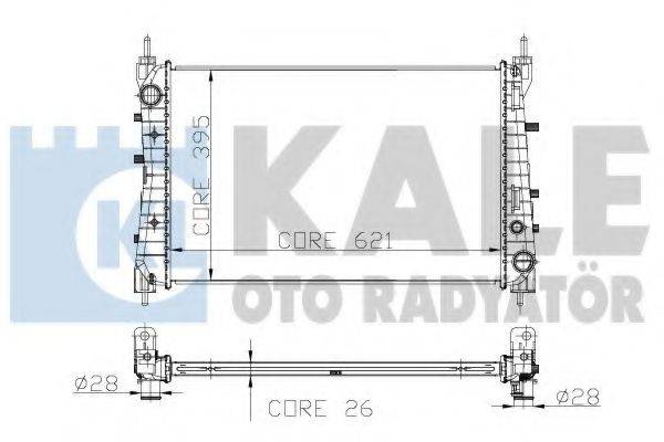 KALE OTO RADYATOR 195500 Радіатор, охолодження двигуна