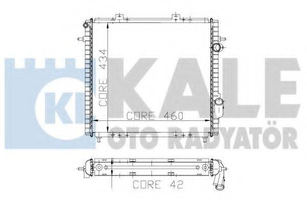 KALE OTO RADYATOR 208300 Радіатор, охолодження двигуна