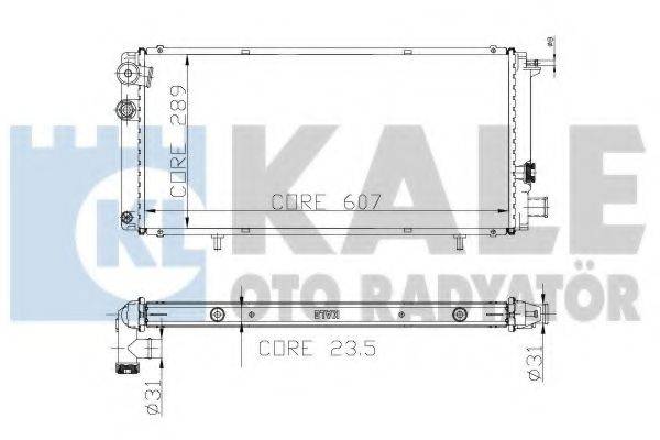 KALE OTO RADYATOR 211000 Радіатор, охолодження двигуна