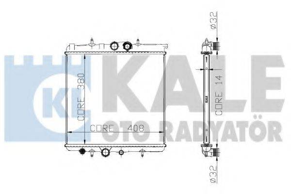 KALE OTO RADYATOR 213200 Радіатор, охолодження двигуна