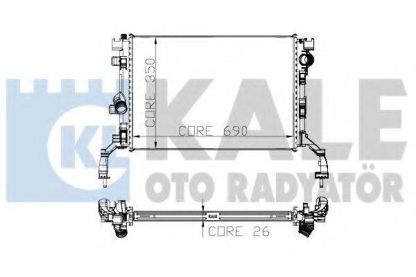 KALE OTO RADYATOR 273700 Радіатор, охолодження двигуна