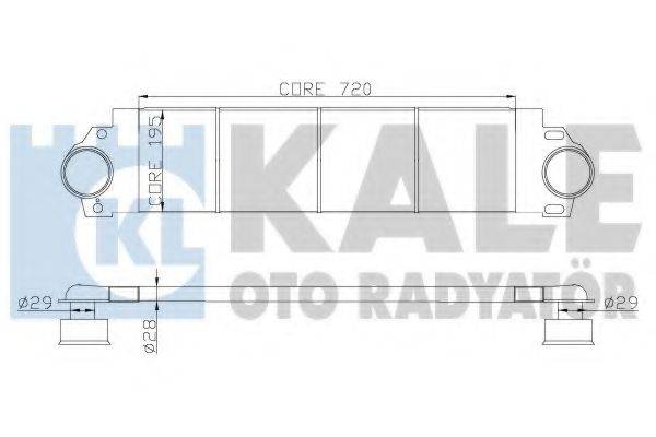 KALE OTO RADYATOR 343100 Інтеркулер