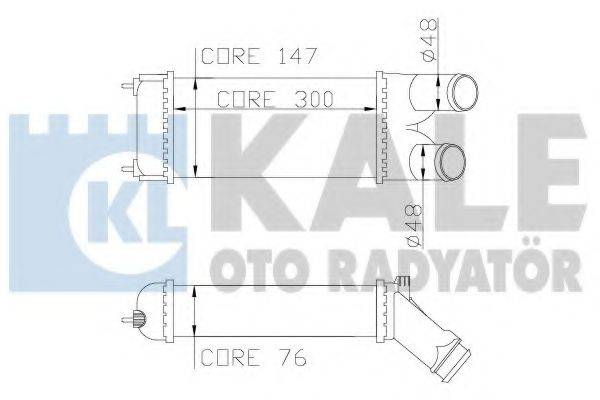 KALE OTO RADYATOR 344400 Інтеркулер