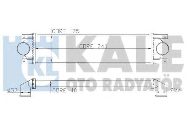 KALE OTO RADYATOR 345100 Інтеркулер