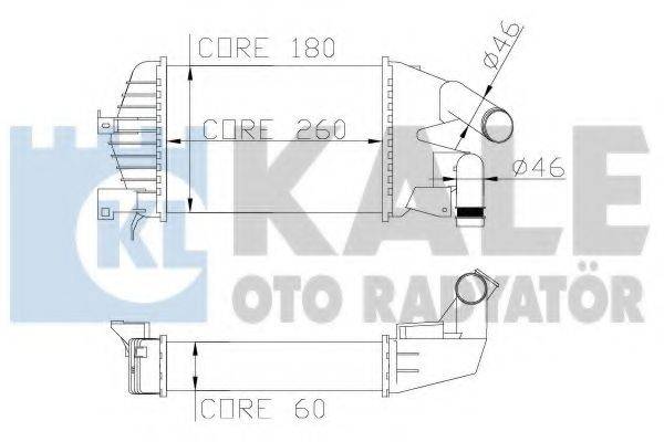 KALE OTO RADYATOR 345800 Інтеркулер