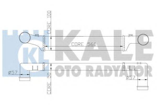 KALE OTO RADYATOR 347400 Інтеркулер