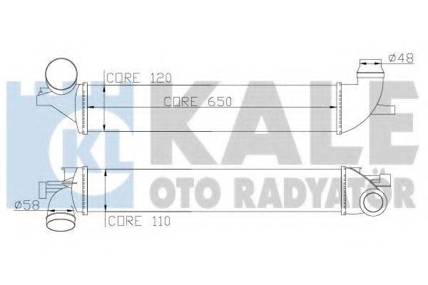 KALE OTO RADYATOR 348200 Інтеркулер