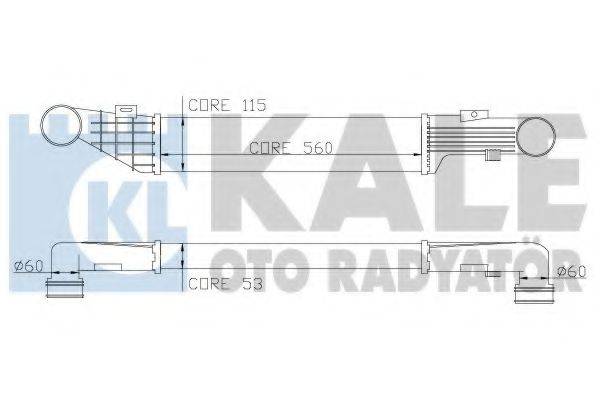 KALE OTO RADYATOR 347300 Інтеркулер