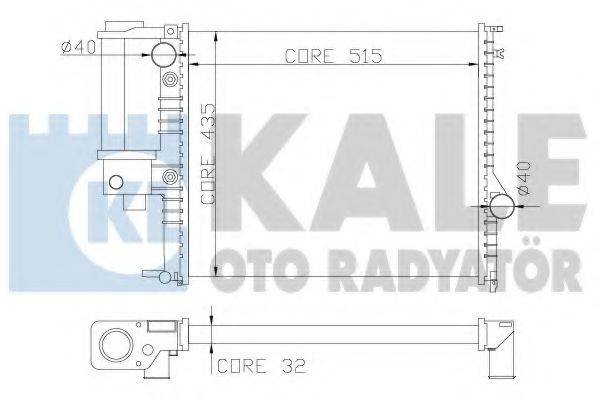 KALE OTO RADYATOR 348900 Радіатор, охолодження двигуна