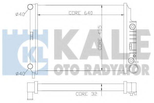 KALE OTO RADYATOR 351600 Радіатор, охолодження двигуна