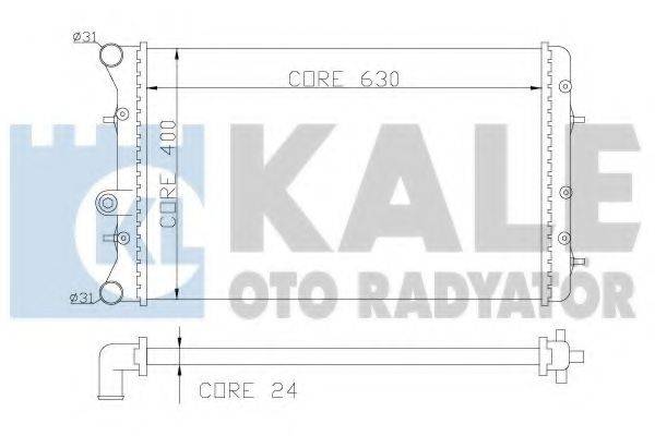 KALE OTO RADYATOR 353800 Радіатор, охолодження двигуна