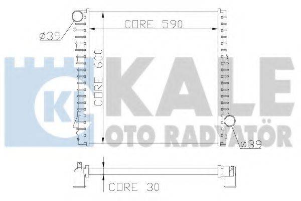 KALE OTO RADYATOR 354300 Радіатор, охолодження двигуна