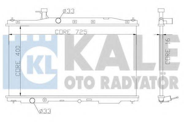 KALE OTO RADYATOR 357300 Радіатор, охолодження двигуна